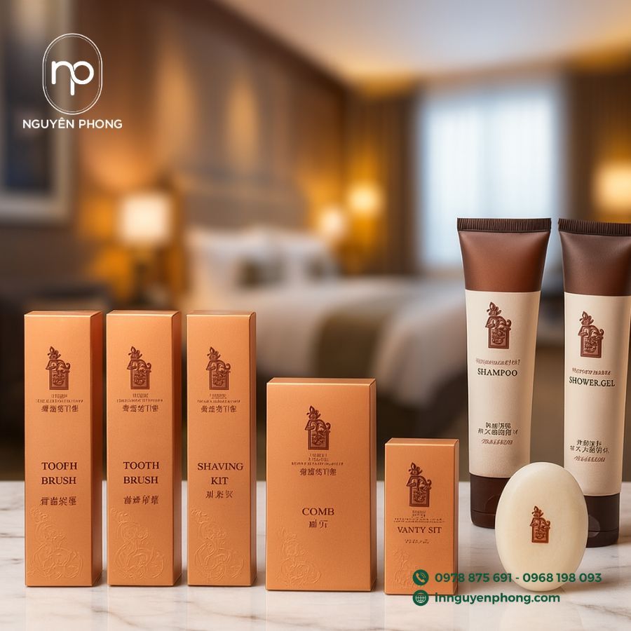 In hộp đựng đồ dùng khách sạn giá rẻ